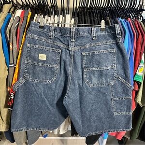 Lee Dungarees Men's Dark Wash Denim Carpenter Shorts Jorts